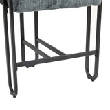 Household bar stools set of 2, modern upholstered with back