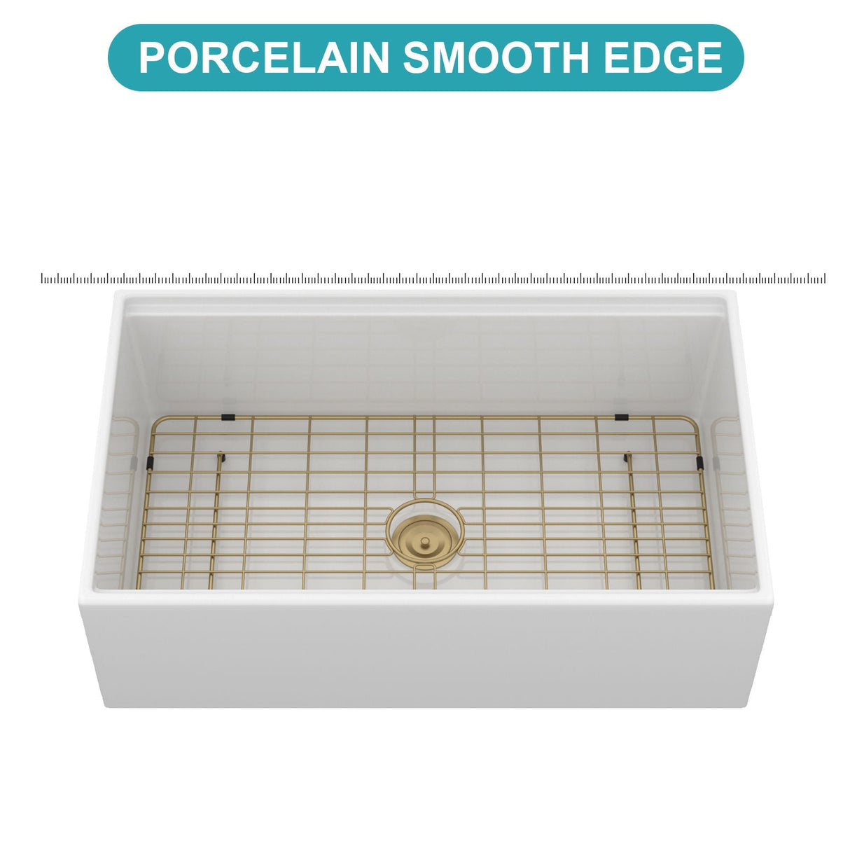 Workstation Single Bowl, Apron Front Kitchen Sink - White