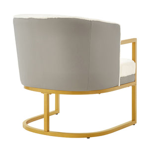 Upholstered Reading Accent Armchair For Living Room