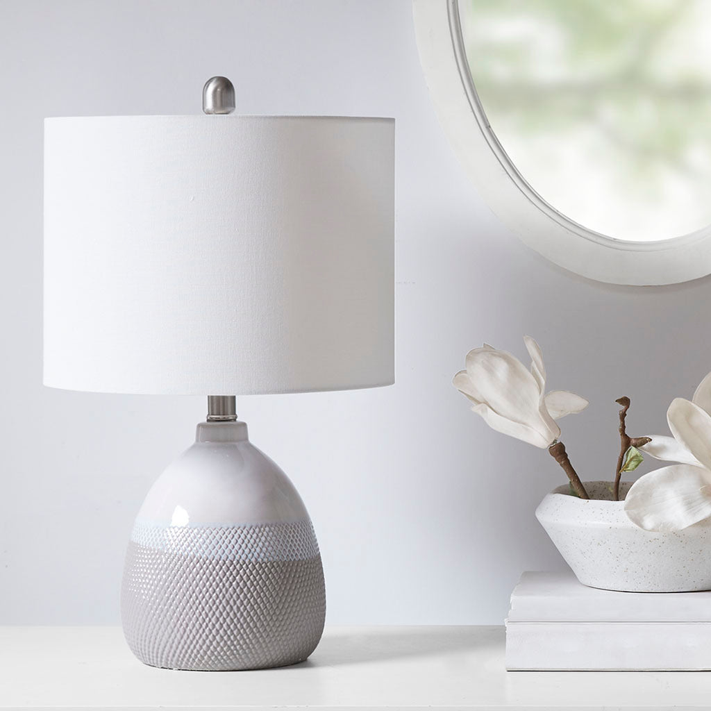 Ceramic textured table lamp