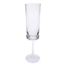 Oval Halo - Acrylic Champagne Flutes (Set of 4)