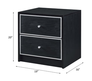 Modern Black Nightstand Table