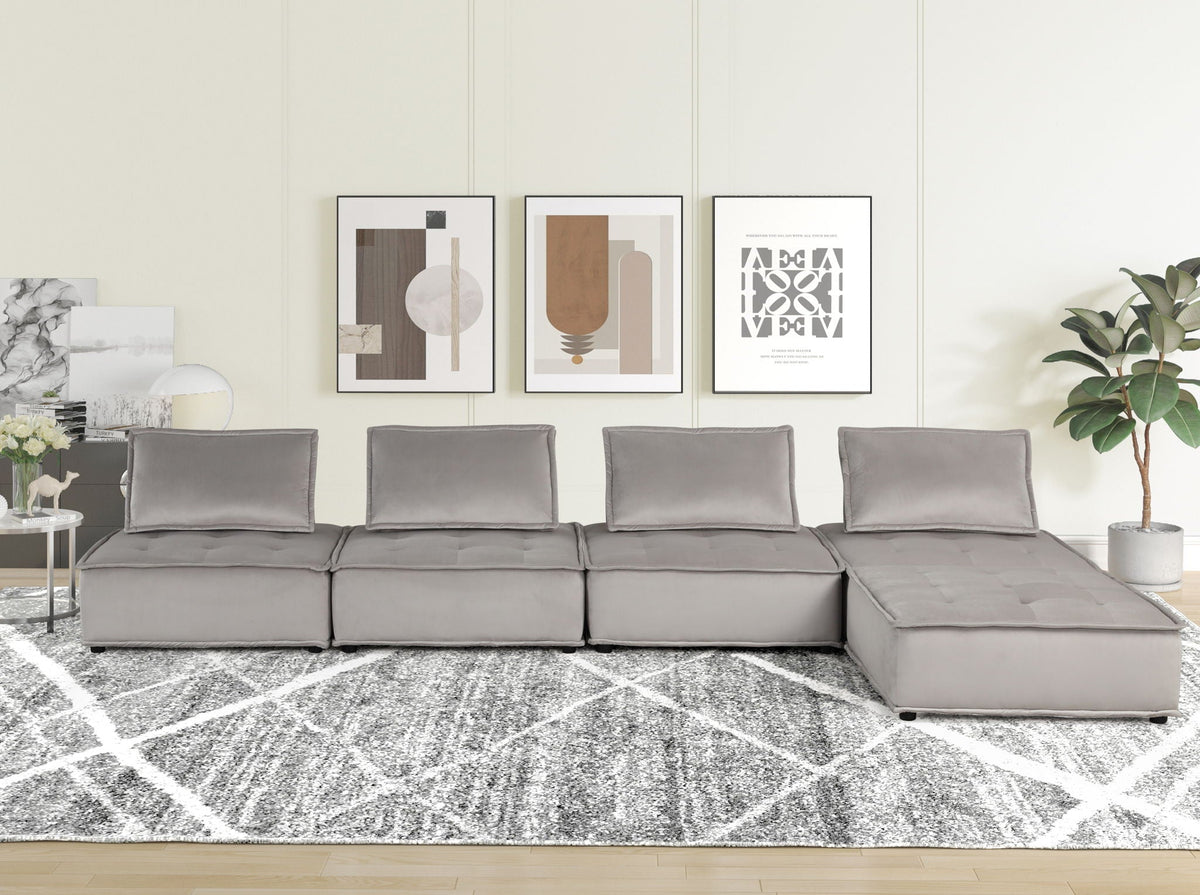 Anna - Stylish Sectional Sofa Ottoman