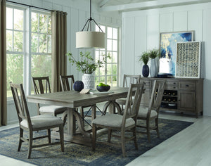 Paxton Place - Trestle Dining Table - Dovetail Gray