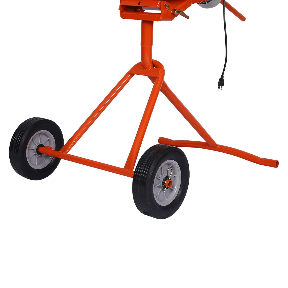 Portable Concrete Mixer With Etl Certificated Copper Motor, Electric Cement Mixer, 5.0 Cu. Ft. - Orange