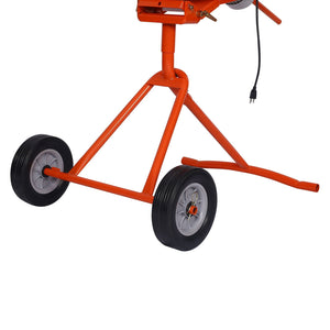 Portable Concrete Mixer With Etl Certificated Copper Motor, Electric Cement Mixer, 5.0 Cu. Ft. - Orange