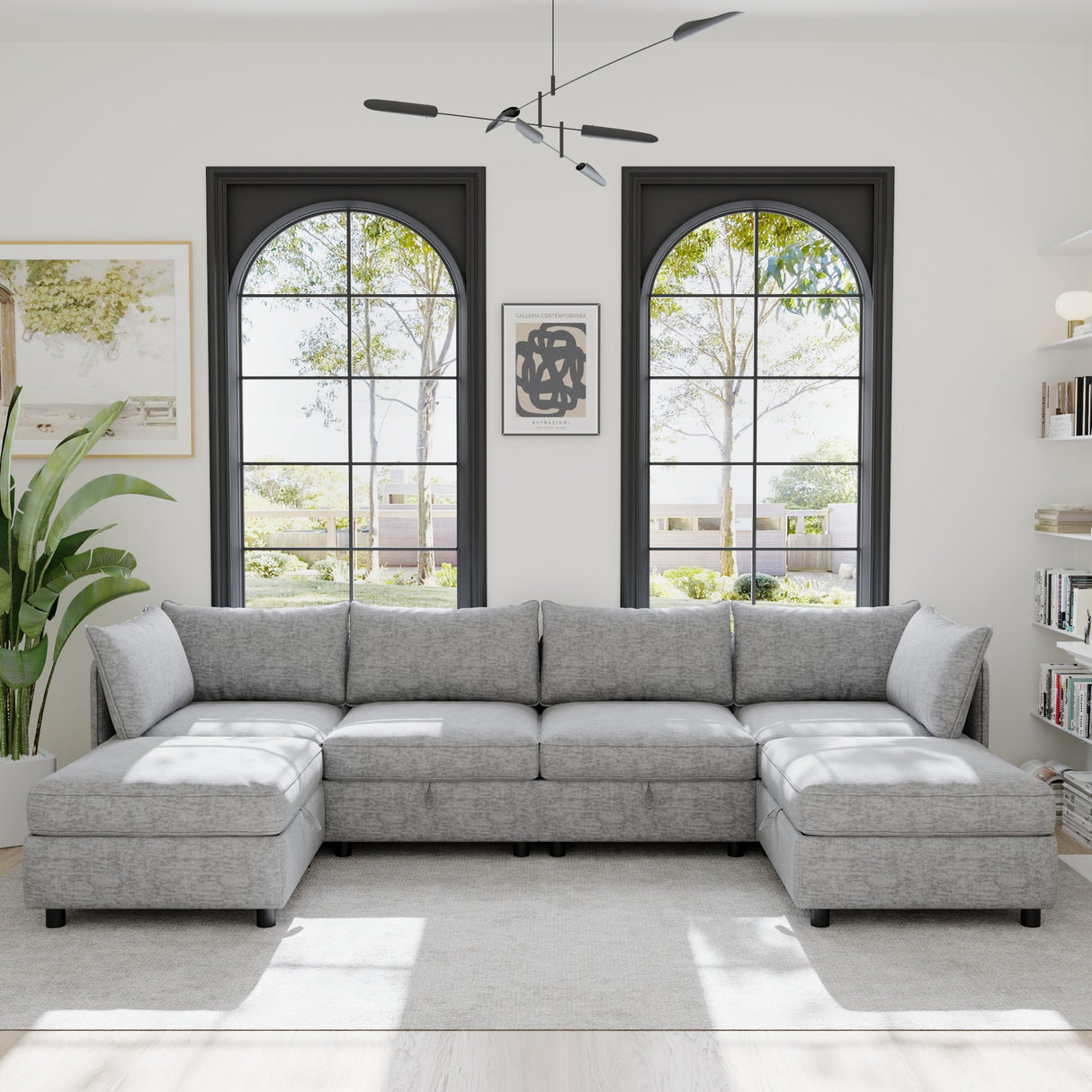 Modular Sectional Sofa, Convertible Sofa Seat With Storage