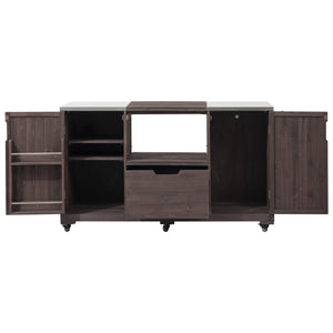 K&K 66.5' Outdoor Kitchen Island for Big Green Egg Grills