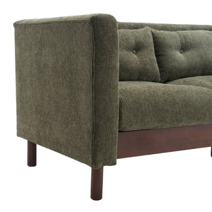 Upholstered Sofa Modern 3 Seater Sofa Couch With Tufted Design For Living Room