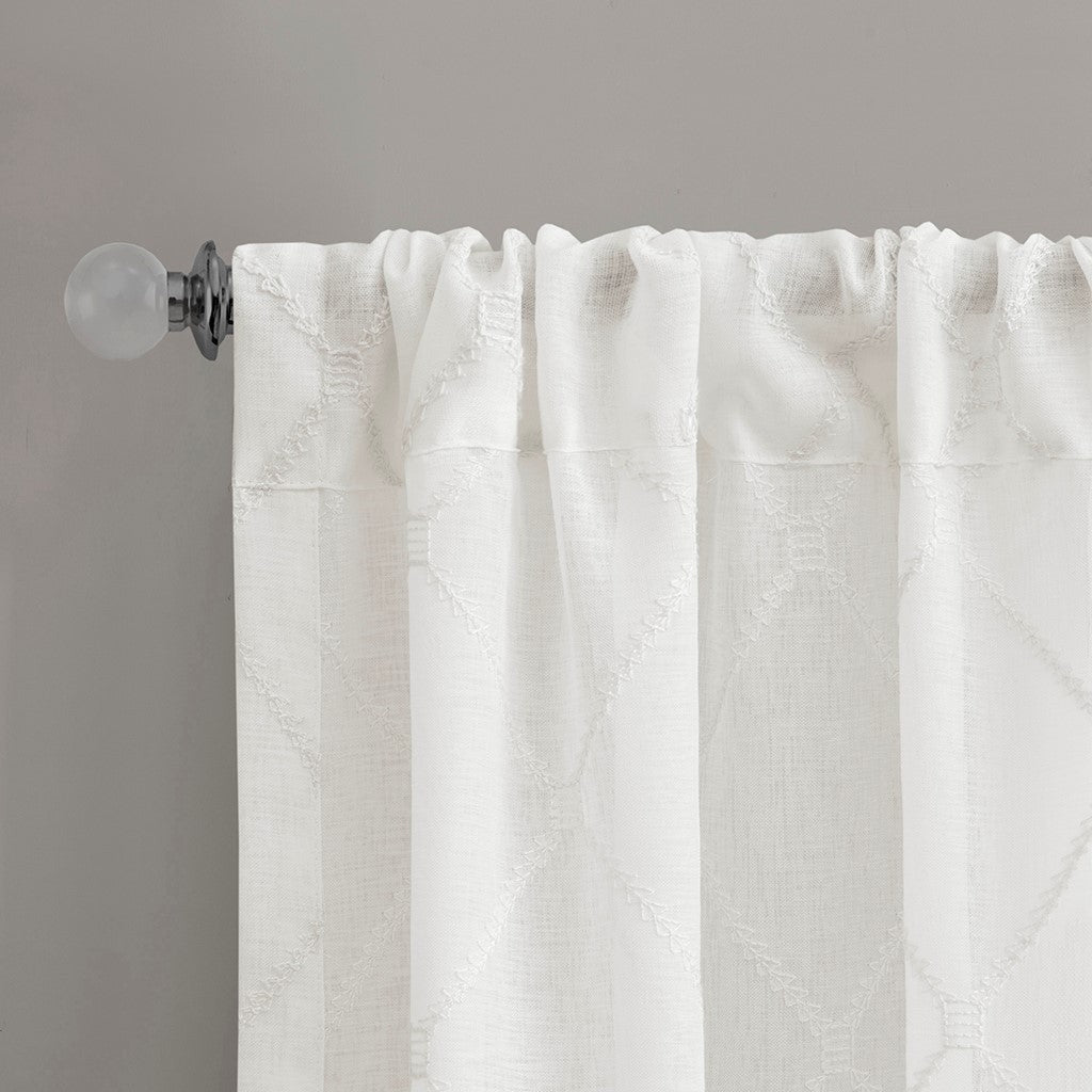 Diamond sheer window curtain panel (only 1 pc panel)