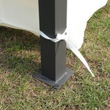 13x10 Outdoor Patio Gazebo Tent with Ventilated Double Roof and Sidewalls