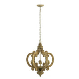 Farmhouse 6-Light Wood Chandelier Pendant Light Fixture