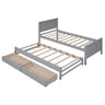 Platform Bed With Trundle And Drawers