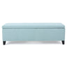 Contemporary Storage Ottoman Bench With Upholstery