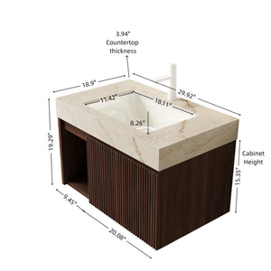 Eiden 30" Bathroom Vanity & Sink
