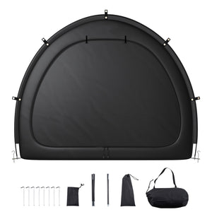 Outdoor Bike Storage Tent Fan-Shaped Waterproof Bike Tent for 4 to 5 Bikes