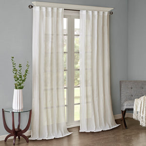 Solid Crushed Curtain Panel Pair(2 Pcs Window Panels)