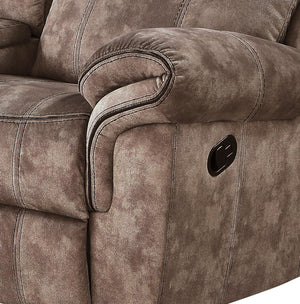 Zubaida - Two Tone Recliner Loveseat With USB Port Console