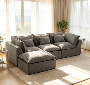 102.3" Width Cloud Couch Oversized Modular Sectional Sofa