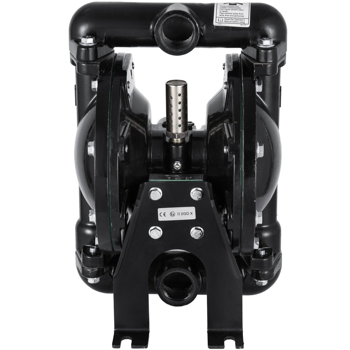 Air-Operated Double Diaphragm Pump 1 Inch Inlet Outlet Aluminum 35 GPM Max 120PSI