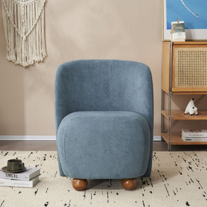 Modern Low Back Accent Upholstered Armless Living Room Chairs