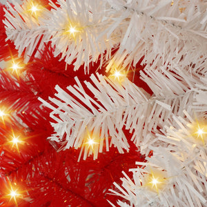 6-Foot Candy Cane Christmas Tree with 300 LED Lights