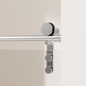 Frameless Single Sliding Shower Doors With Towel Rail & Handle