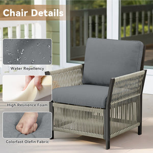 Outdoor Patio Arm Chairs Set of 2