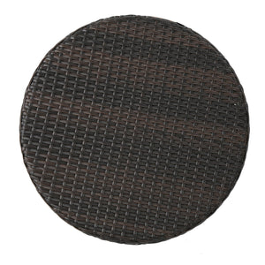 Kenneth - 3 Pieces Chat Set Outdoor Furniture - Brown Multi