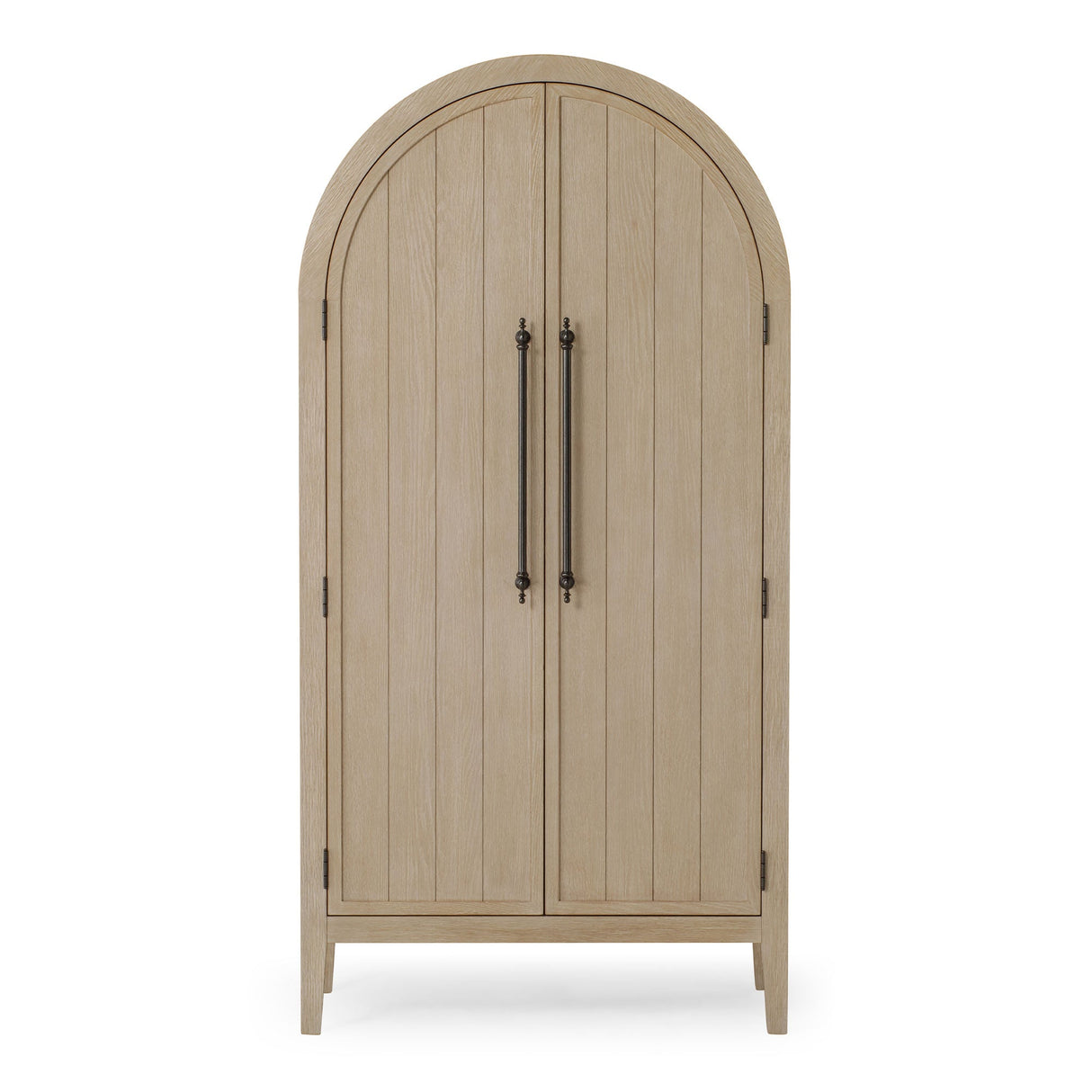 Maven Lane Selene Classical Wooden Cabinet in Antiqued White Finish