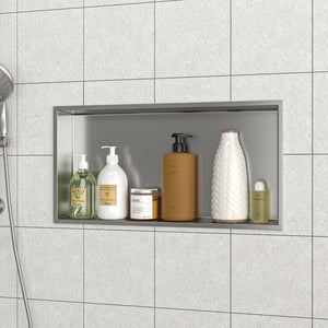 Stainless Steel Shower Niche With Seamless Design For Bathroom Storage