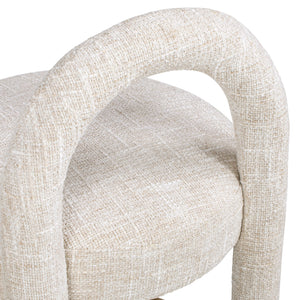 Penny 26.5" Round Arched Upholstered Counter Stool, Set of 2