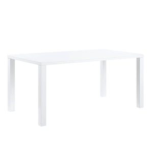 Pagan High Gloss Dining Table - White