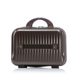 ABS Spinner Wheel Luggage Set with Cosmetic Case - Brown