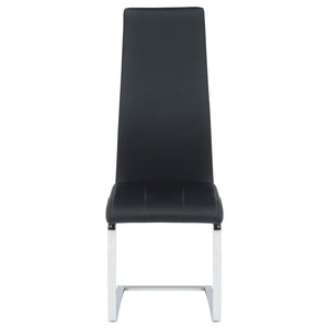 Montclair Upholstered Dining Side Chair Black (Set of 4)