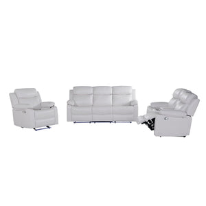 Blanche - Console Reclining Loveseat With LED Lights And Speakers