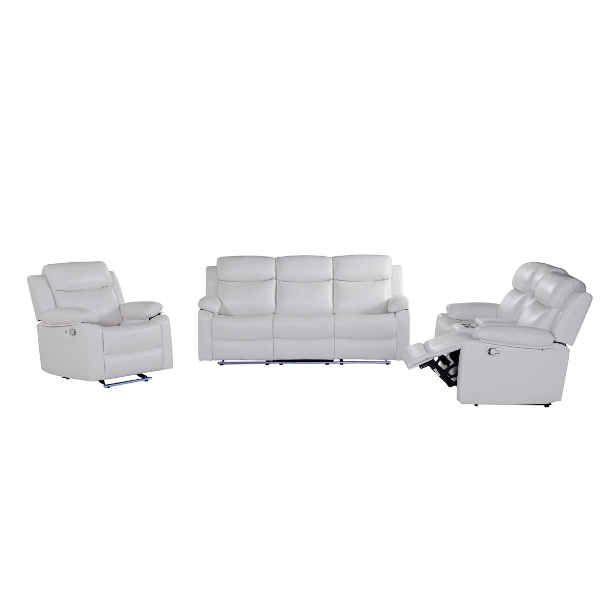 Blanche - Reclining Sofa With LED Lights