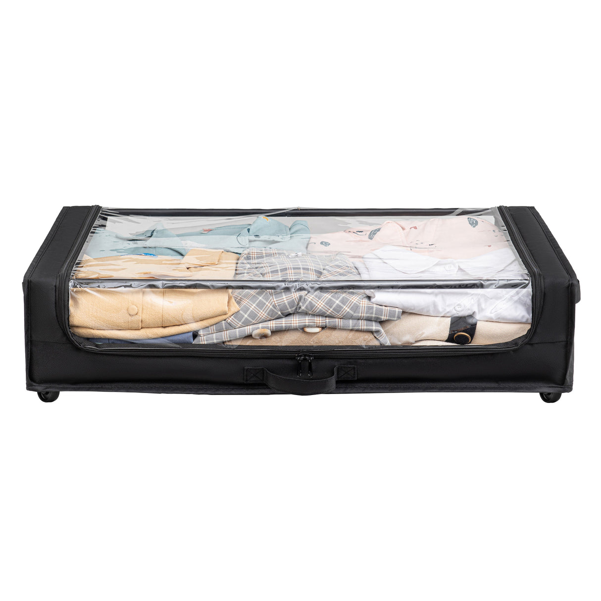 Set of 2 Under-Bed Rolling Storage Containers