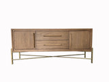 Sideboard with USB Charging Ports, 2 Drawers and 2 Doors
