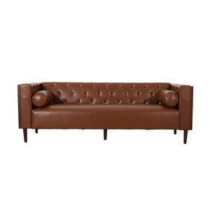 Contemporary 3 Seater Sofa With Tufted Design