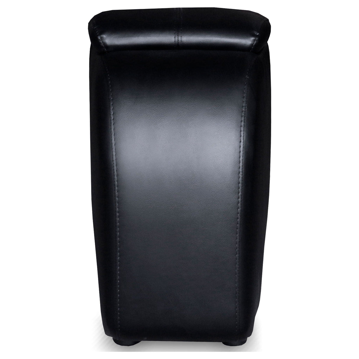 Greenfield - 4 Seater Home Theater With Wedge Console Recliners With Built In Storage And Cup Holders - Black