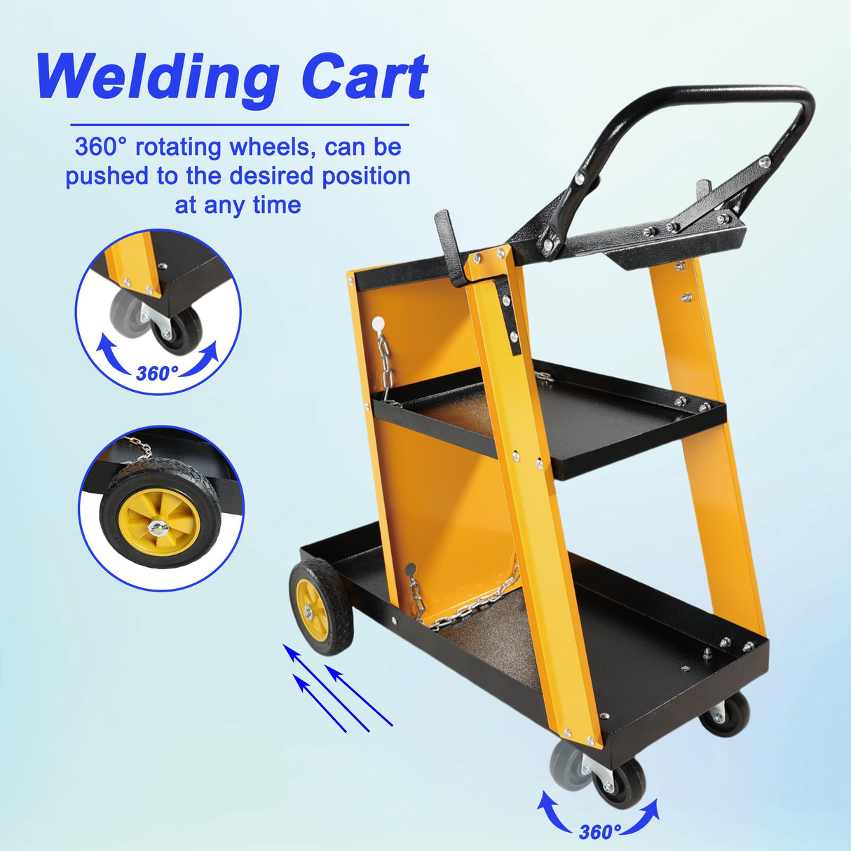 Multi Function 3 Tier Welding Cart