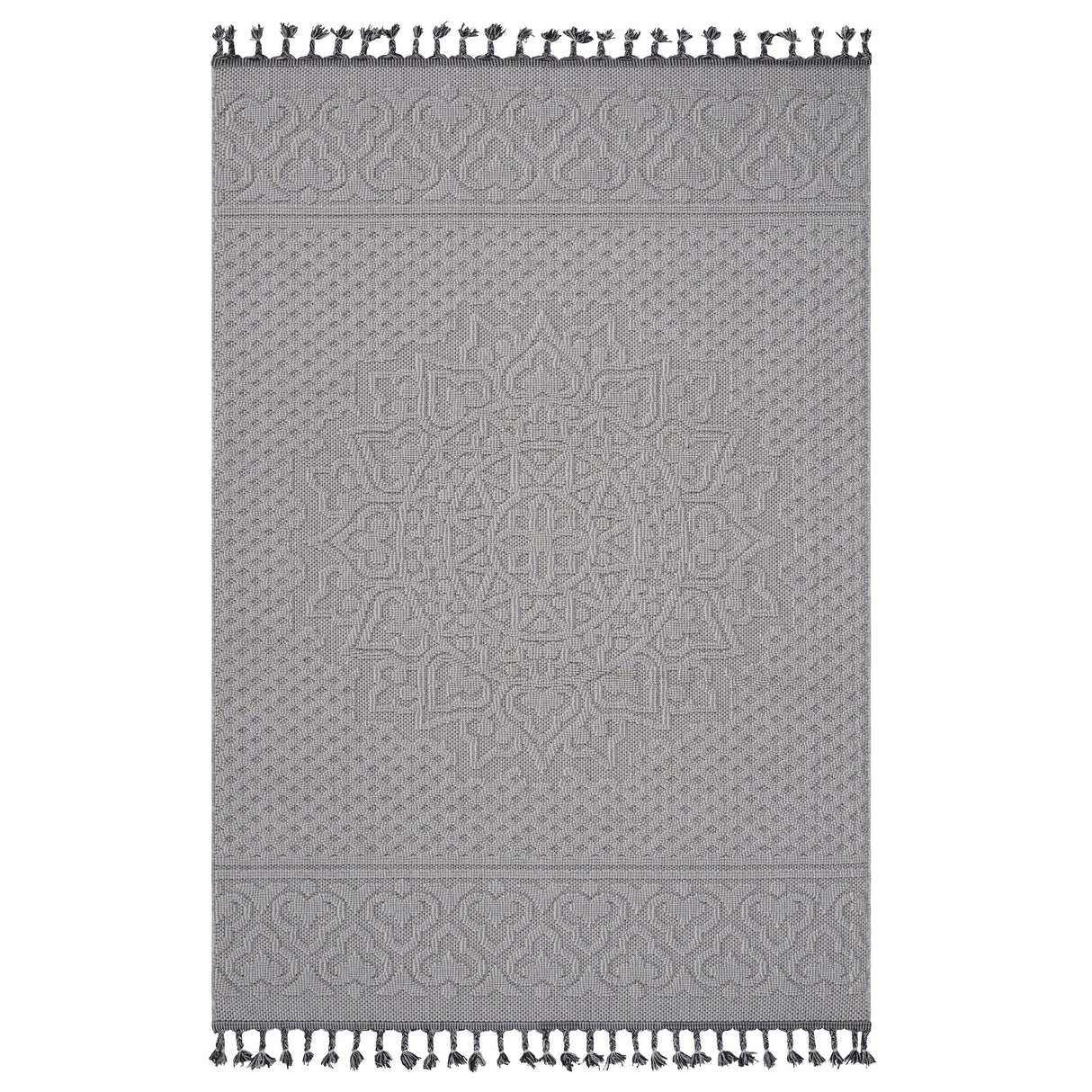 Naar guros collection medallion indoor/outdoor area rug