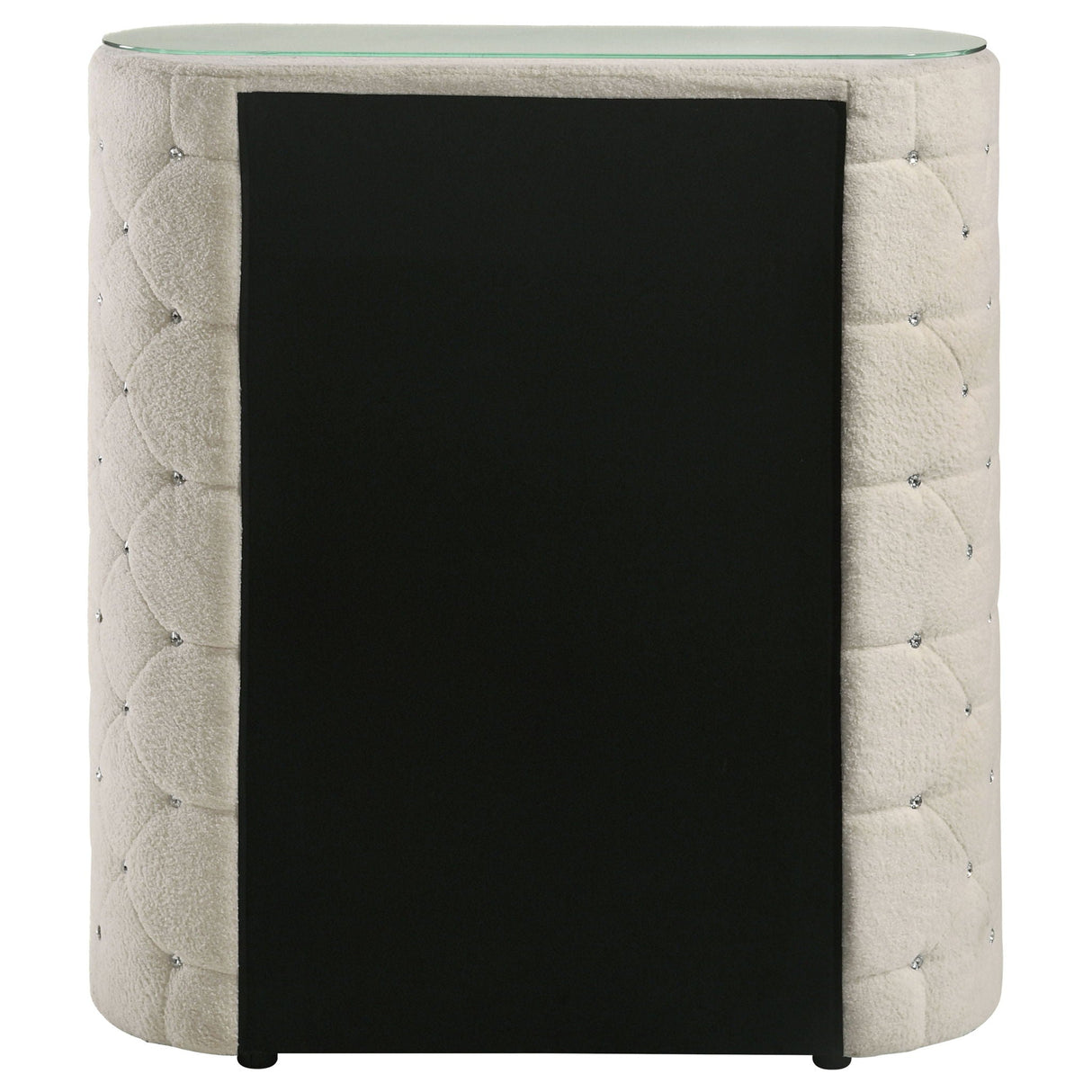 Sonya 5-drawer Upholstered Bedroom Chest of Drawers Ivory