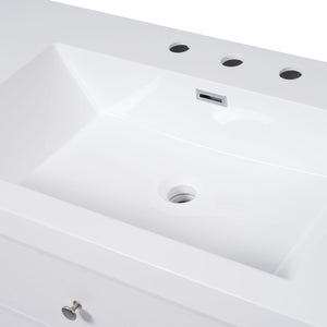Modern Bathroom Vanity With Sink, Soft Close Drawers