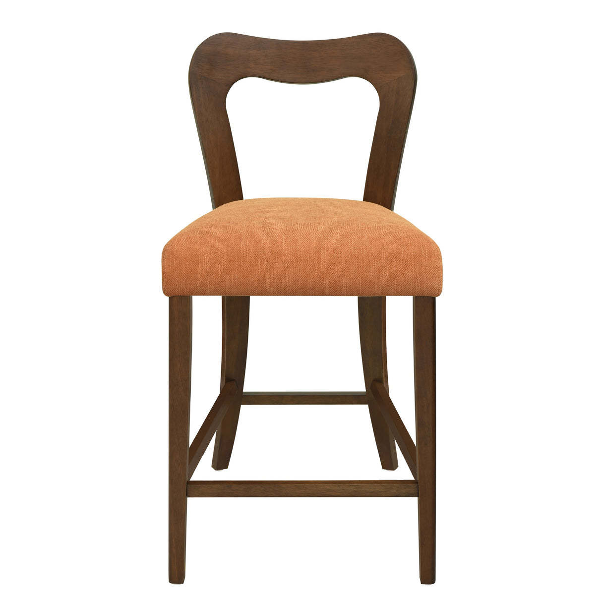 Counter Stool Without Arm (Walnut + Caramel) Set of 2