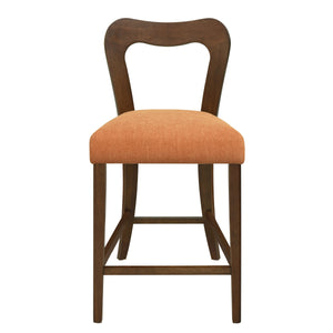 Counter Stool Without Arm (Walnut + Caramel) Set of 2