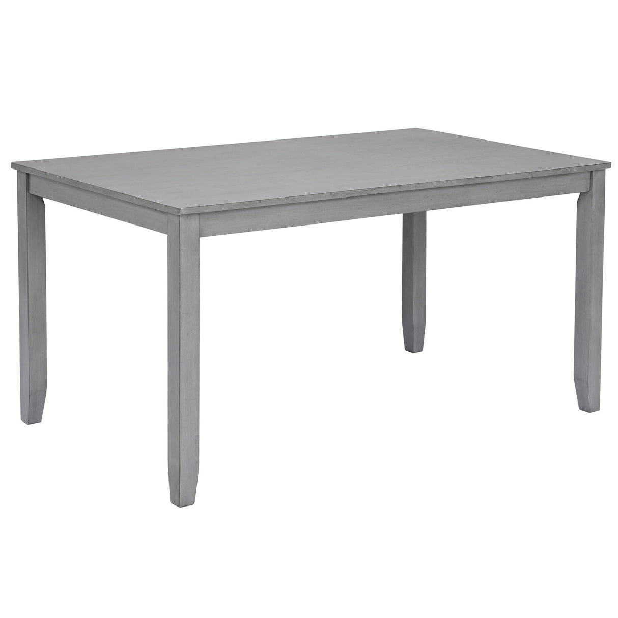 6 Pieces Kitchen Dining Set, Rectangular Wooden Dining Table With 4 Upholstered Chairs And A Bench