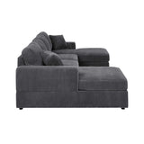 The Sara Modular Corduroy U-Shaped Sectional Sofa