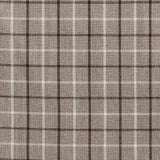 Plaid rod pocket and back tab curtain panel with fleece lining